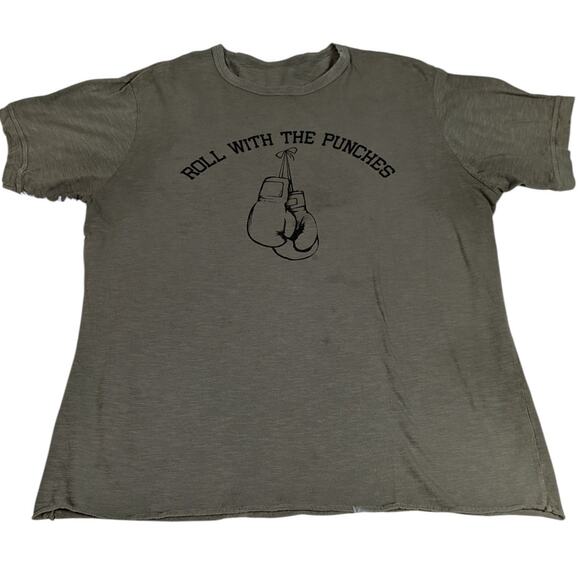 Fitigues Roll With The Punches Tee Olive Green Size XXL - Picture 1 of 10